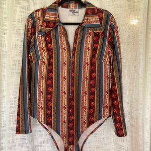 Hippie Shake bodysuit 60s Retro Inspired